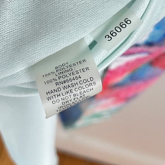 Sequin Party Dress Watercolor Print Sleeveless Size 6 Colorful A-Line Wedding Gu - Picture 5 of 7